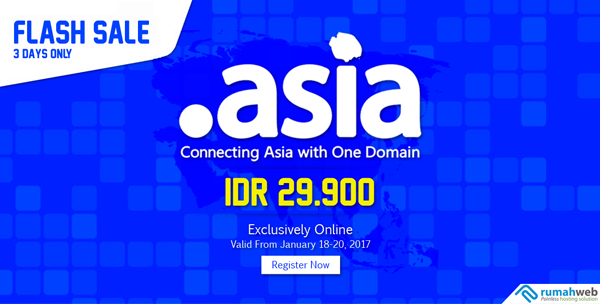 Flash Sale Domain .ASIA