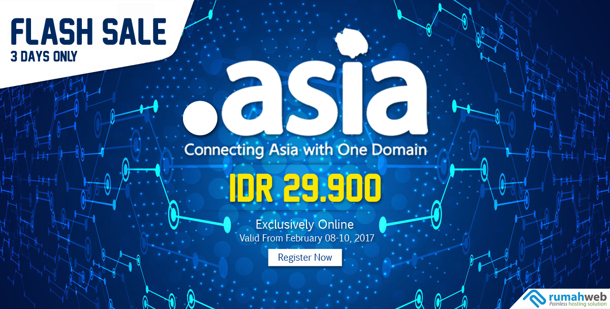Domain .ASIA hanya Rp29.000