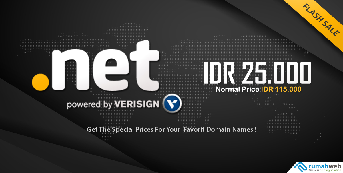 Domain .NET hanya 25.000