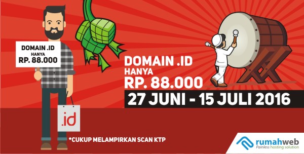 Geger Lebaran 2016, Domain .ID hanya Rp88.000